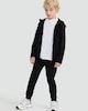 image 2 of F&F Active Boys Cuffed Zip Joggers with Cotton in Black