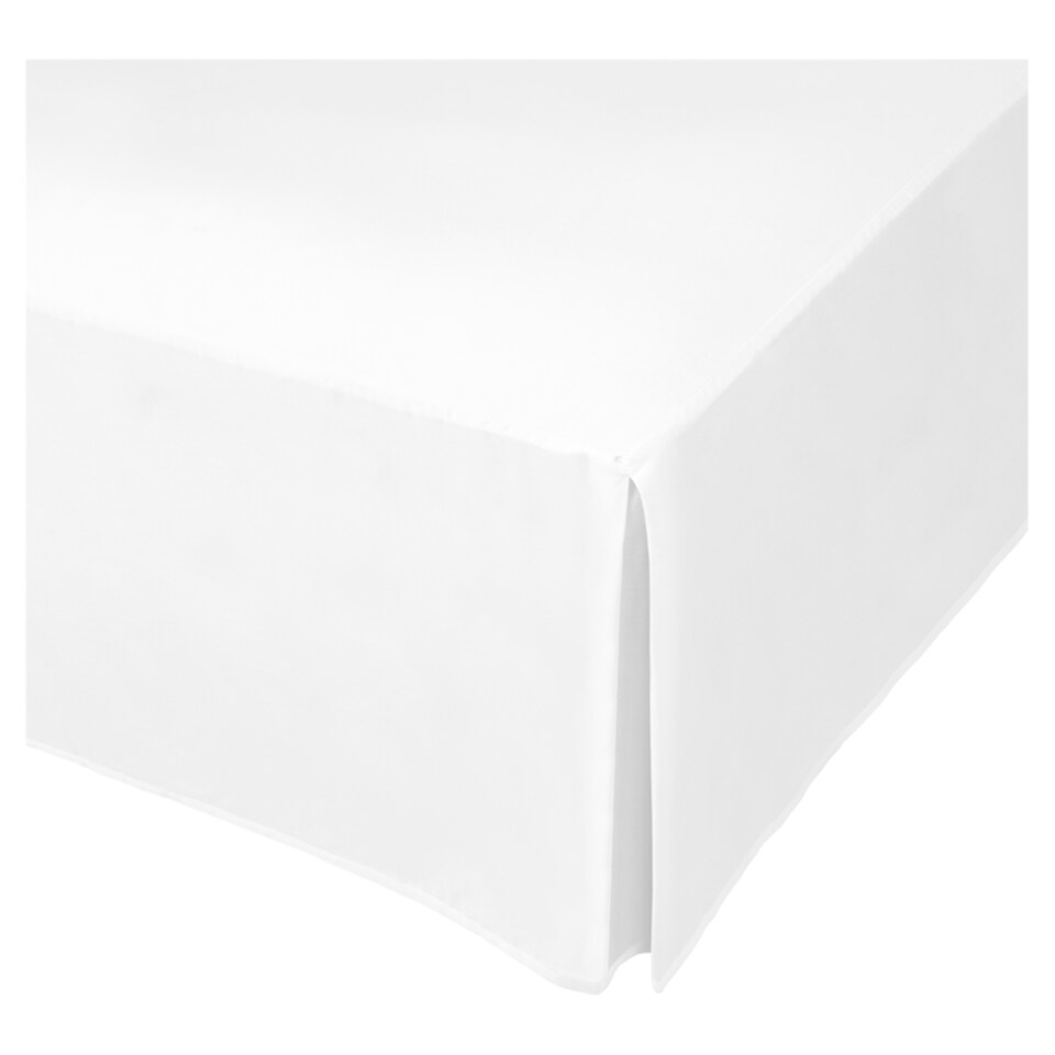 Tesco 100 Cotton Valance Sheet White Double