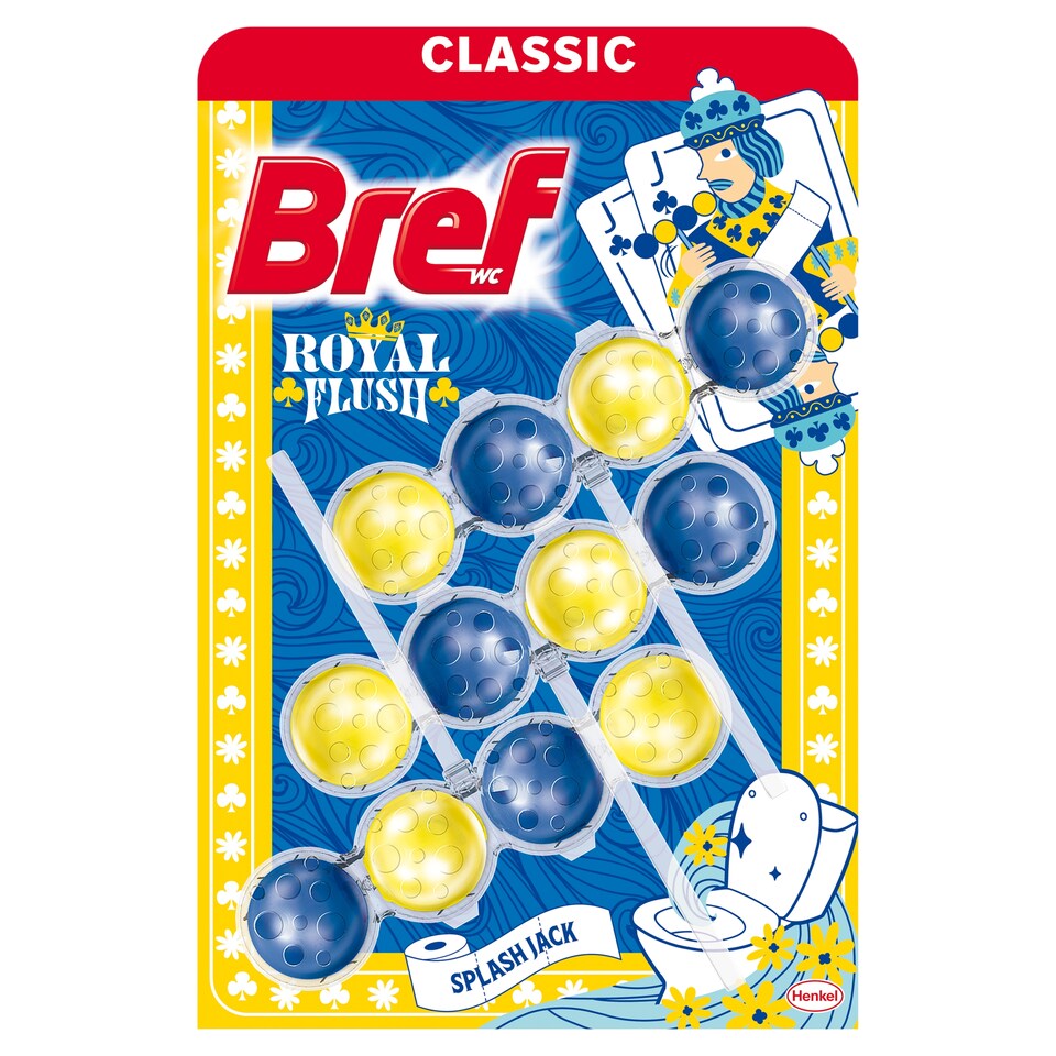 Bref Royal Flush Splash Jack WC frissítő 3 x 50 g
