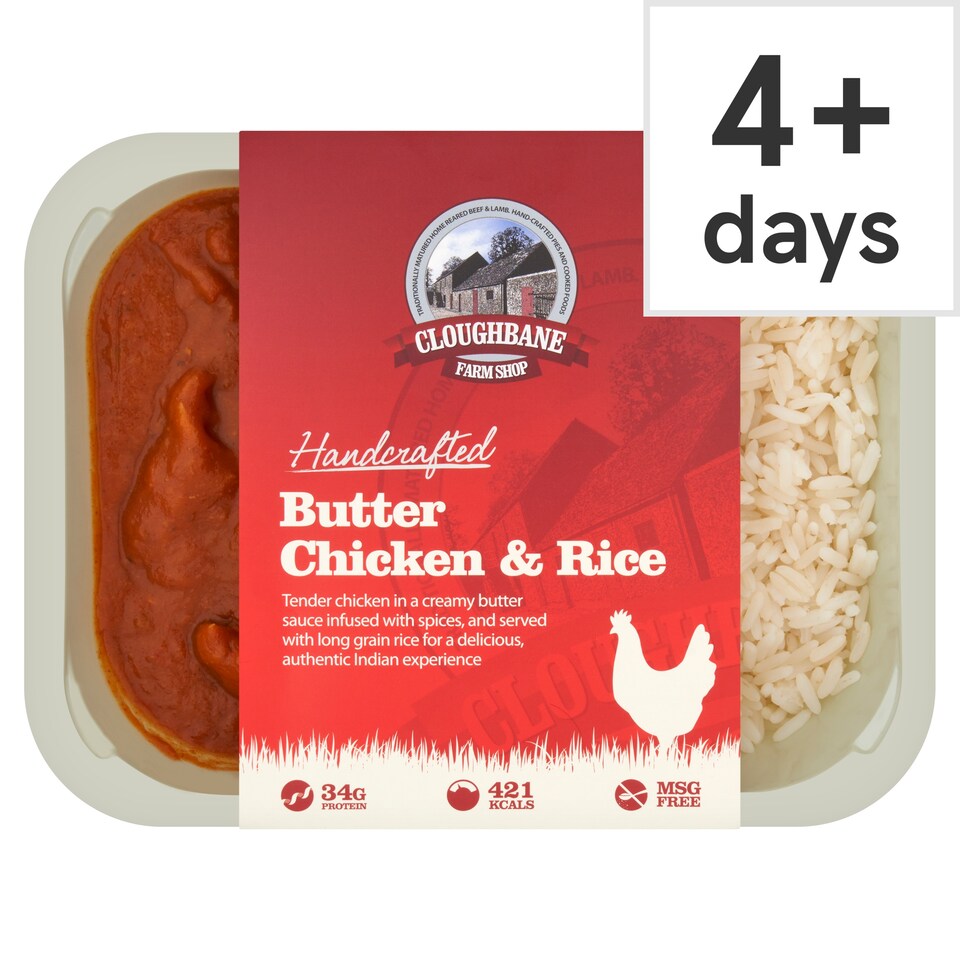 Cloughbane Butter Chicken & Rice 350g