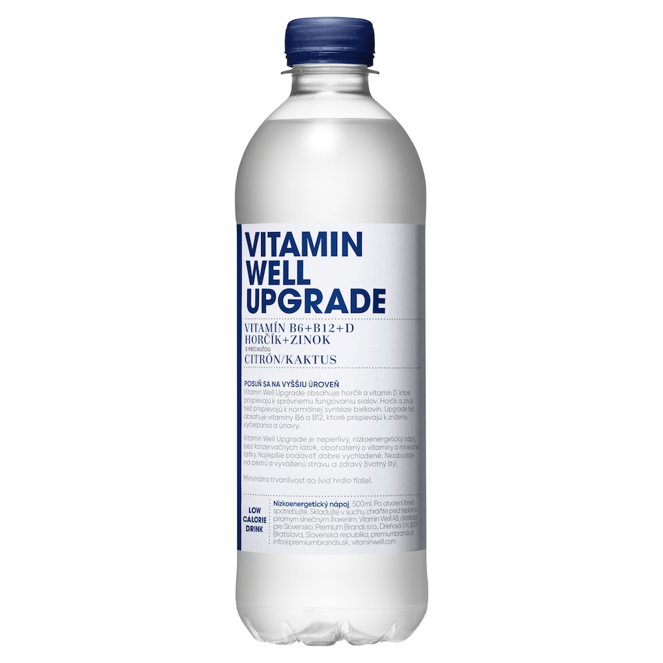 Vitamin Well Upgrade nízkoenergetický nápoj s príchuťou citrón/kaktus 500 ml