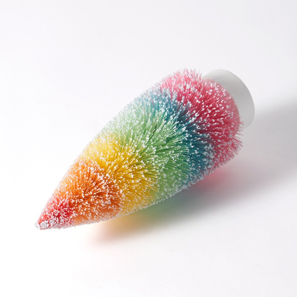 image 1 of Paperchase Neon Christmas Bottle Brush Tree Ornament