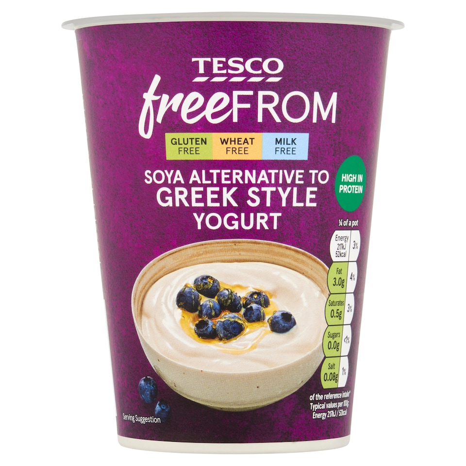 Tesco Free From Soya Alternative to Greek Style Yogurt 400g