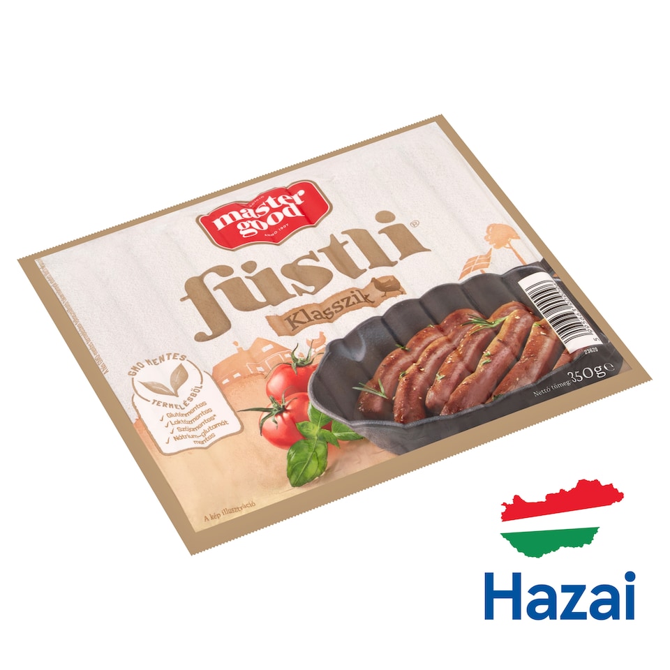Master Good Füstli Klasszik Smoke-Flavoured Hot Dogs Made of Chicken Meat 350 g