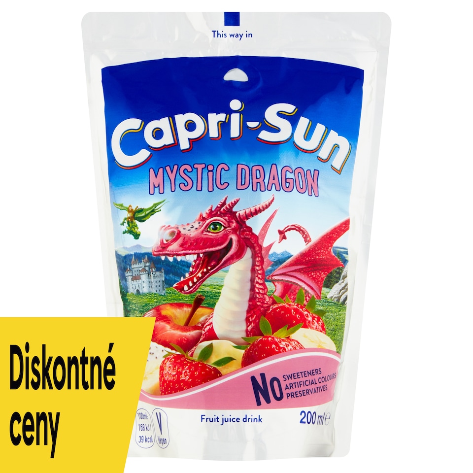 obrázok 1 z Capri-Sun Mystic Dragon nesýtený nealkoholický ovocný nápoj 200 ml