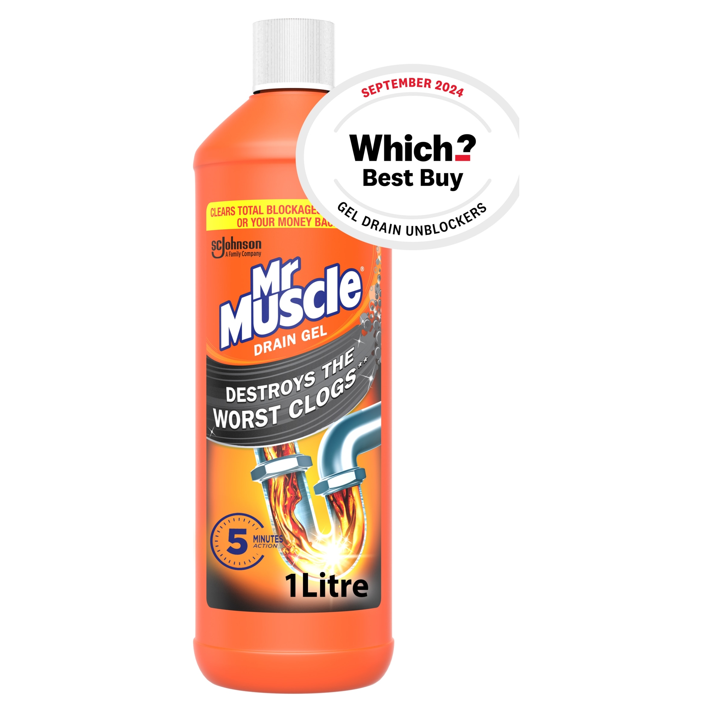Mr Muscle Gel Sink & Drain Unblocker 1L