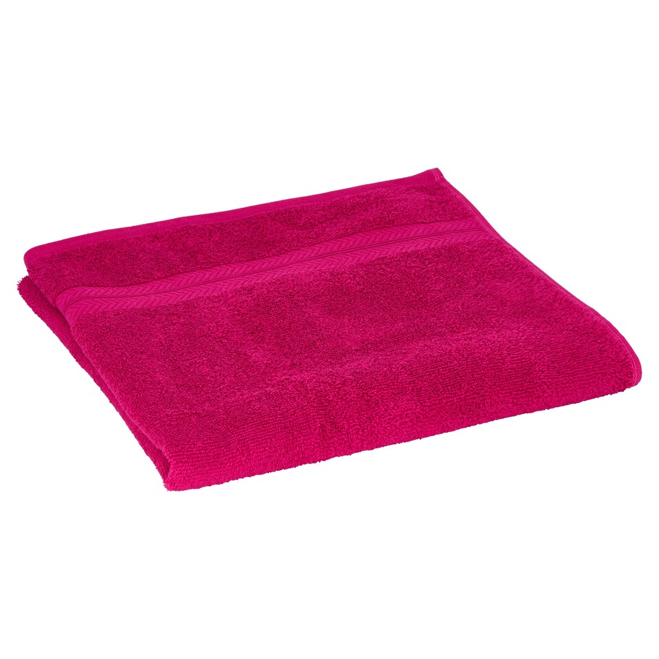 F&F Home Raspberry 100% Cotton Bath Towel