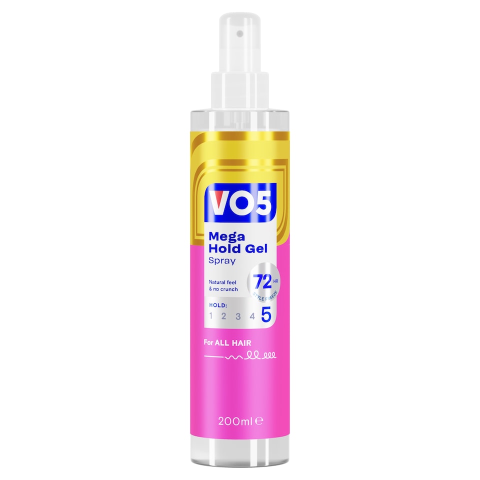 image 1 of Vo5 Mega Hold Gel Spray 200Ml