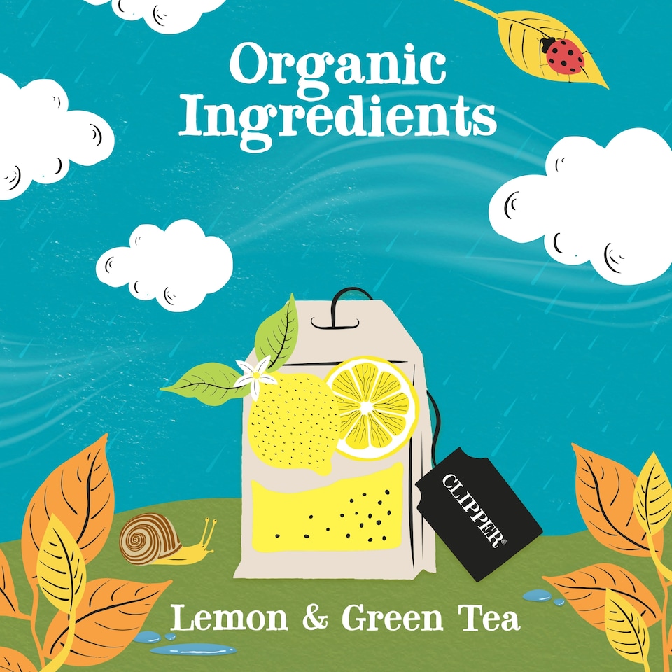 image 1 of Clipper Organic Fair Trade Lemon Green Tea 20S 40G