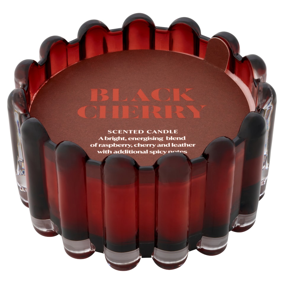 image 1 of F&F Home Dramatique Black Cherry Large Candle 380g