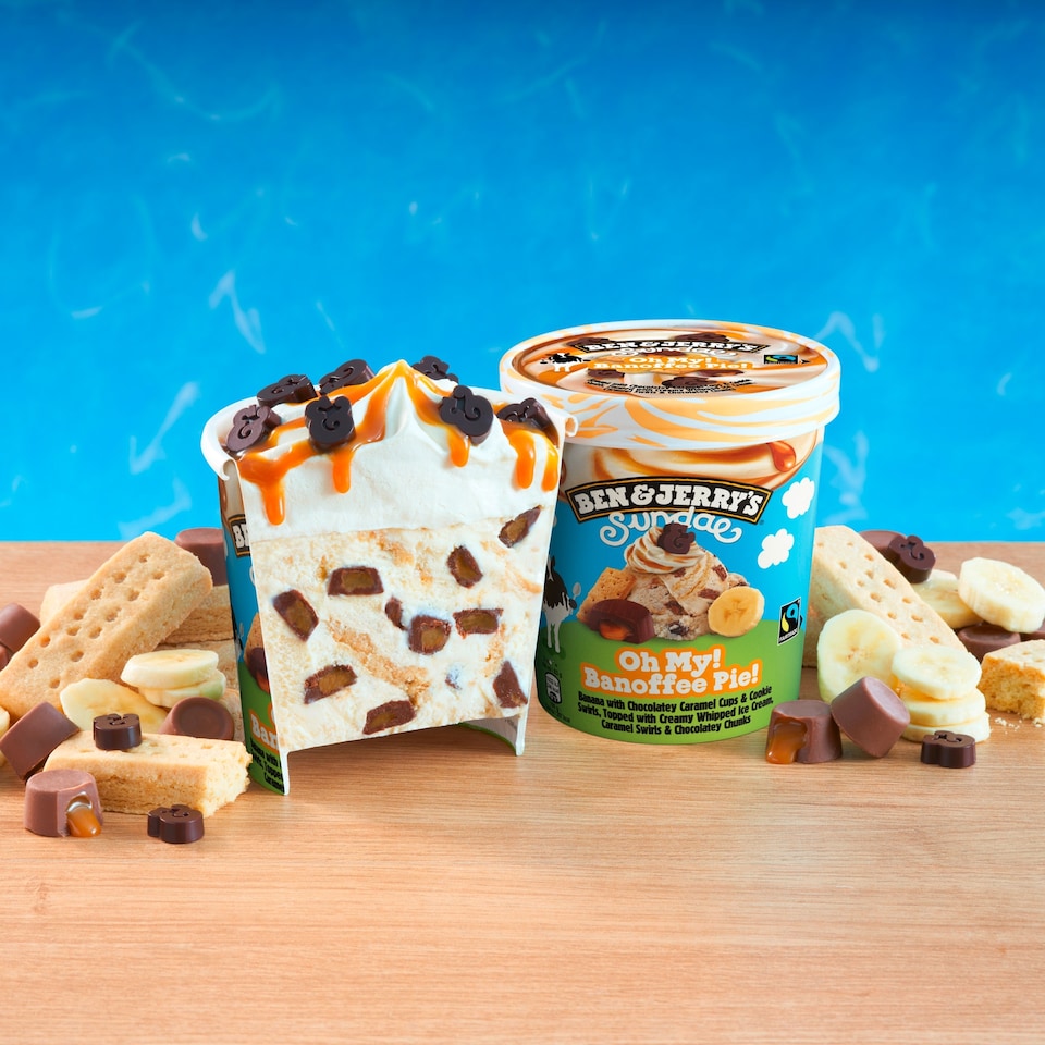 image 1 of Ben & Jerry's Sundae Oh My Banoffee Pie Ice Cream Tub 427ml