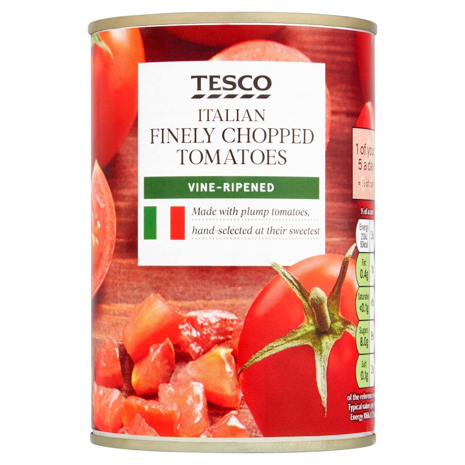 Tesco Italian Finely Chopped Tomatoes 400G