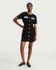 image 3 of F&F Button Front Knit Dress in Black