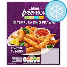 Tesco Free From 10 Tempura King Prawns 130g