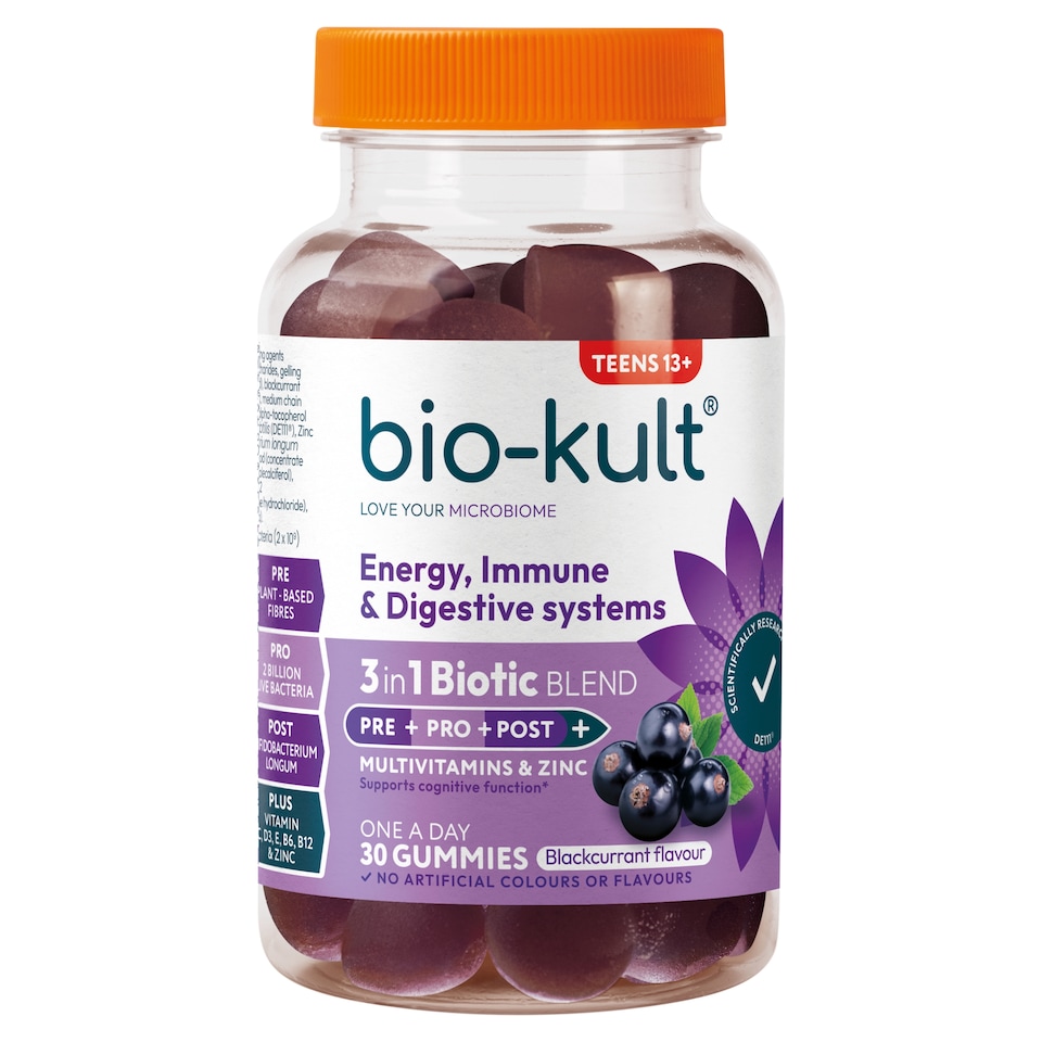 Bio-Kult 3 in1 Biotic Blend Teens gummies Blackcurrant 30 x 3.5g