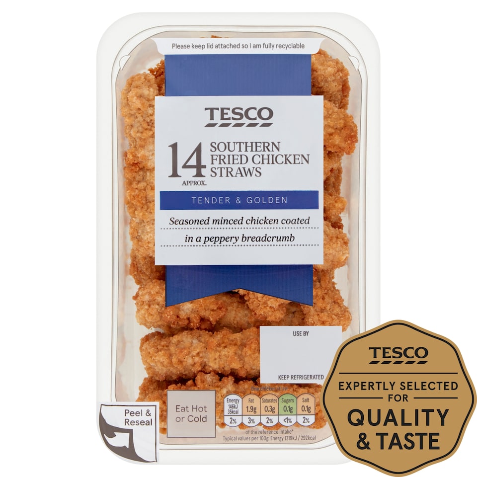 Tesco Southern Fried Chicken Straws 168g