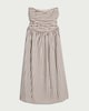 image 4 of F&F Striped Bandeau Midi Dress in Multi Brown