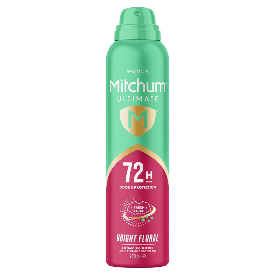 image 1 of Mitchum Ultimate 72H Bright Floral Anti Perspirant & Deodorant 250ml