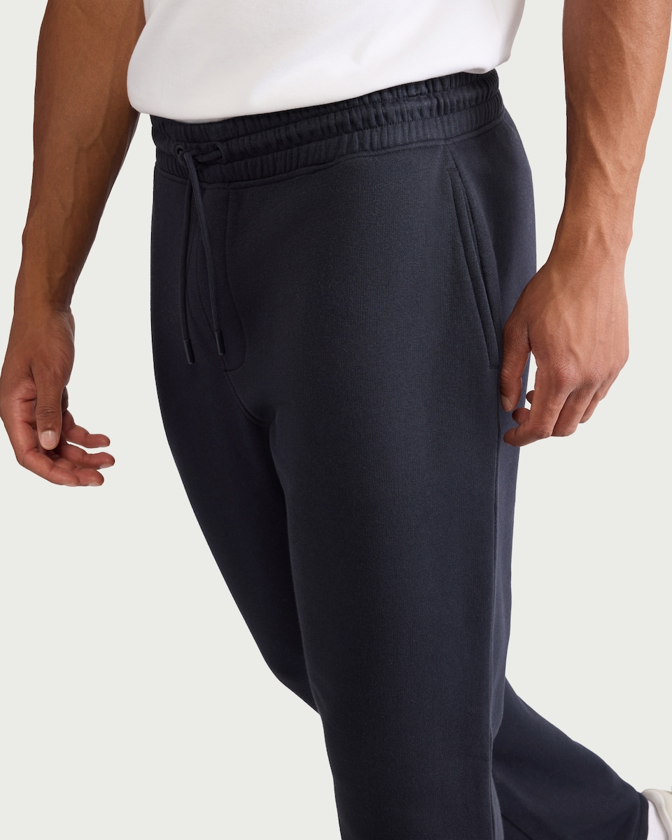 image 1 of F&F Active EVERYHOUR Cotton Rich Open Hem Joggers in Navy