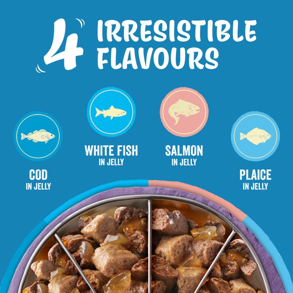 image 1 of FELIX Original Fish Selection in Jelly Wet Cat Food 40x85g