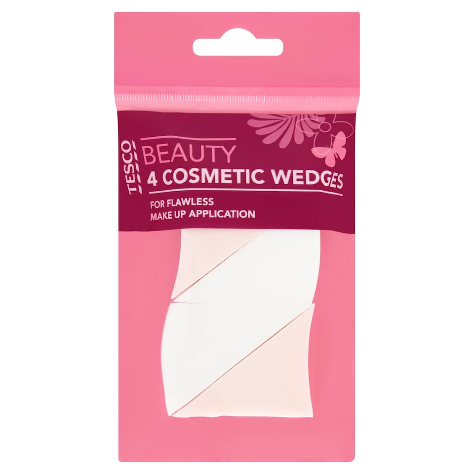 Tesco Essentials Cosmetic Wedges 4 Pack