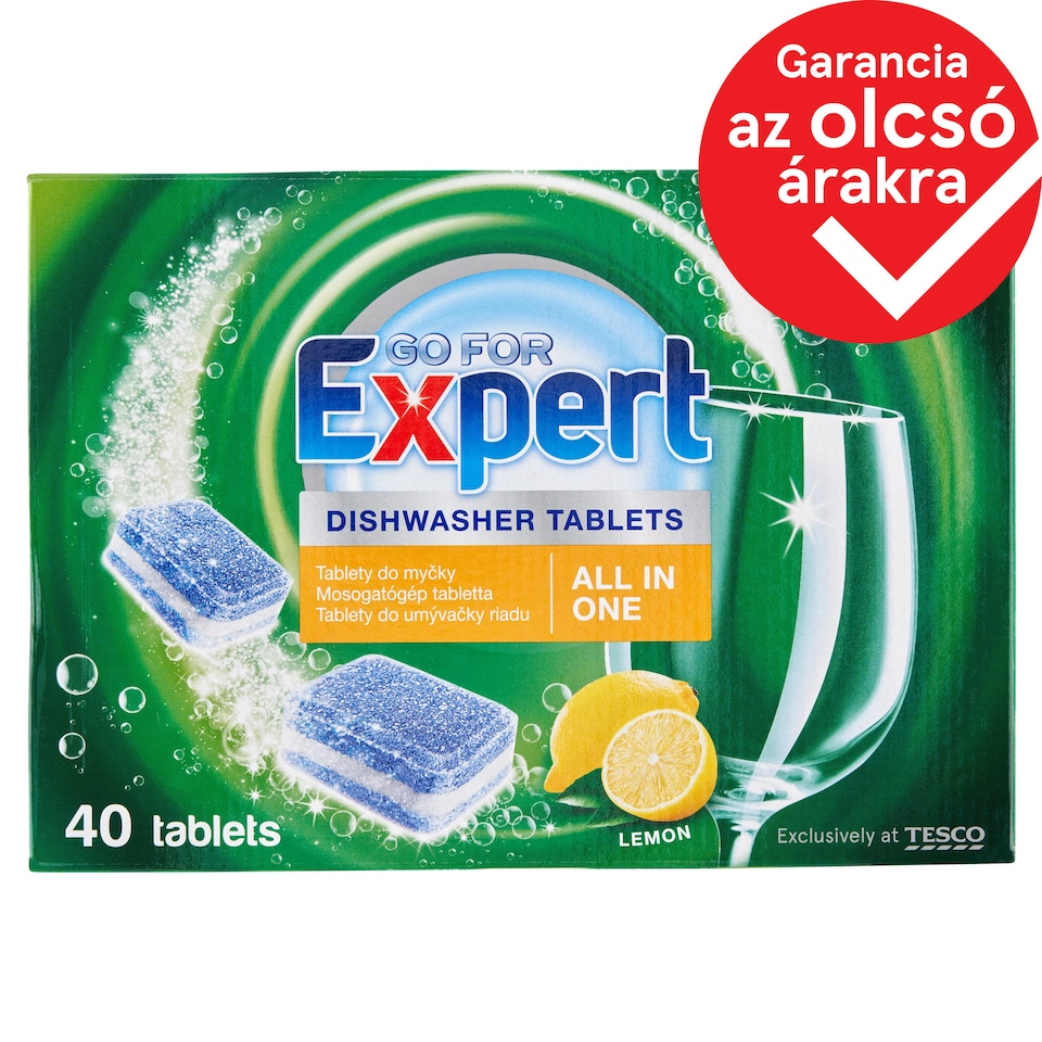 Go For Expert  All In One Lemon mosogatógép tabletta 40 x 17 g (680 g)