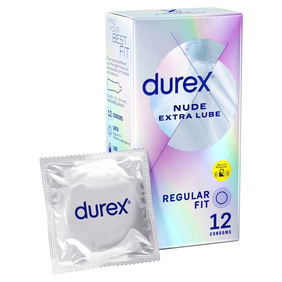image 1 of Durex Nude Extra Lube 12 Condoms