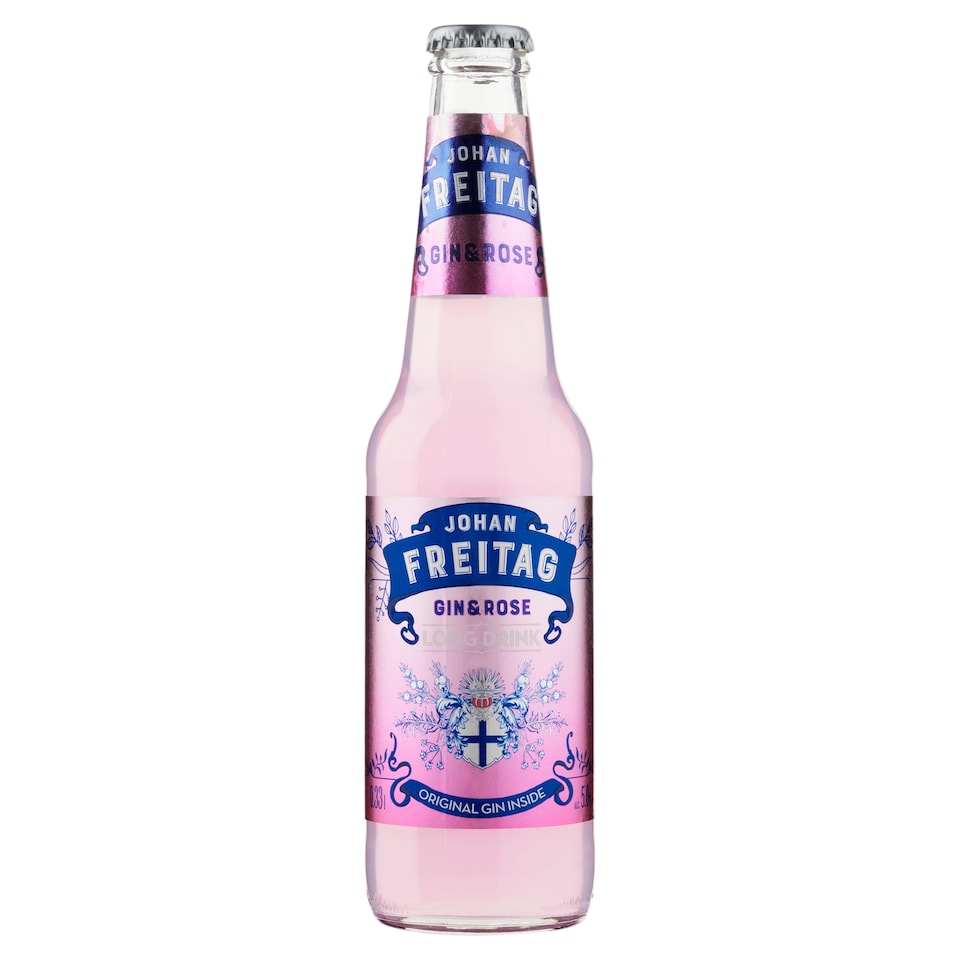 obrázok 1 z Johan Freitag Gin & Rose sýtený miešaný alkoholický nápoj 0,33 l