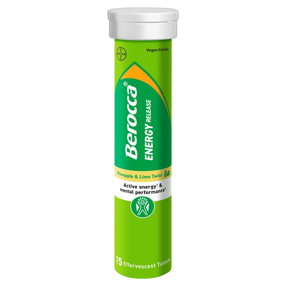 image 1 of Berocca Pineapple & Lime Twist 15 Effervescent Tablets