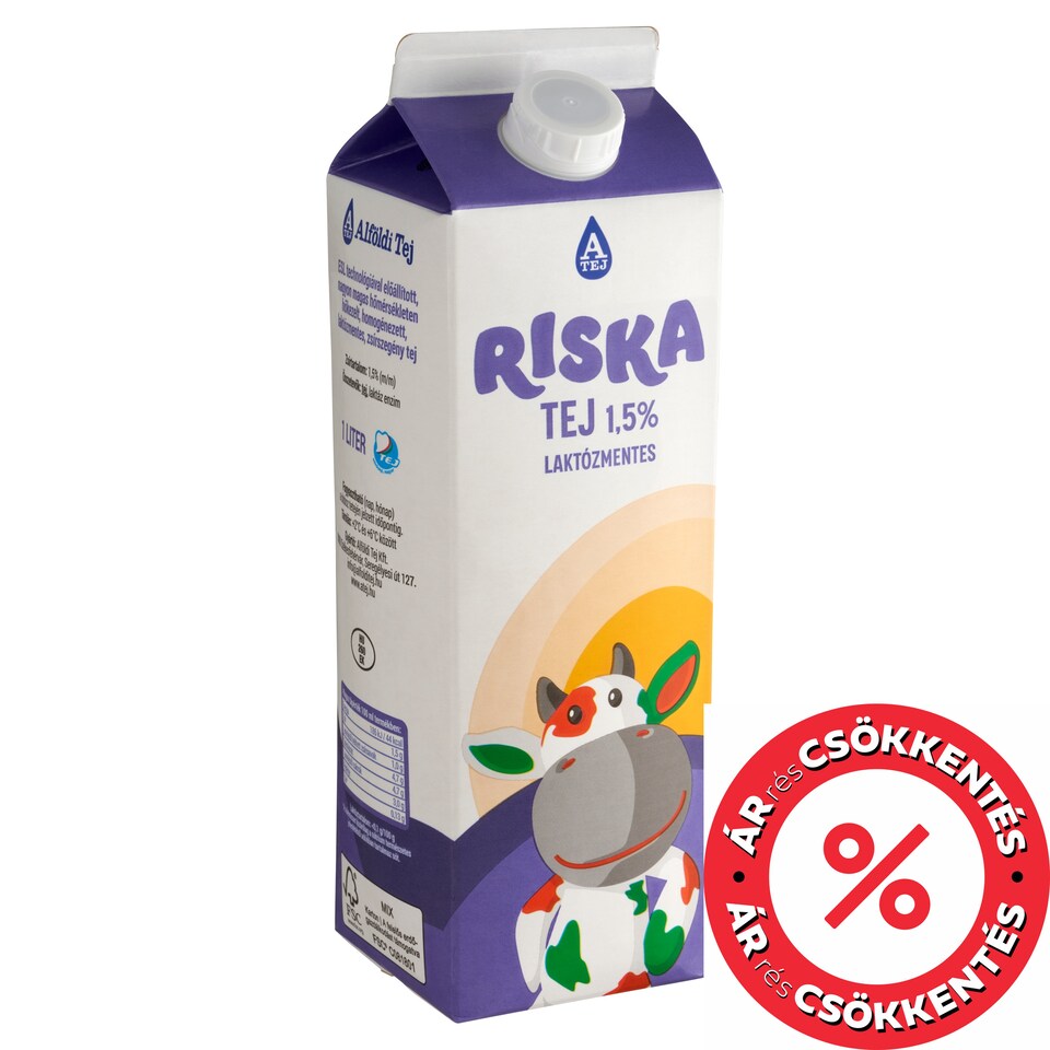 Riska ESL Low-Fat, Lactose-Free Milk 1,5% 1 l