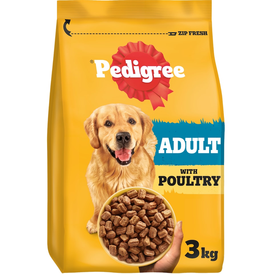image 1 of Pedigree Dry Adt/Dgfd Poultry And Vegetables 3Kg