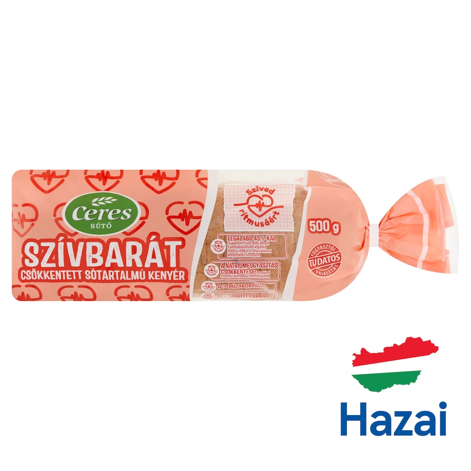 Ceres Szívbarát csökkentett sótartalmú kenyér 500 g 1. kép