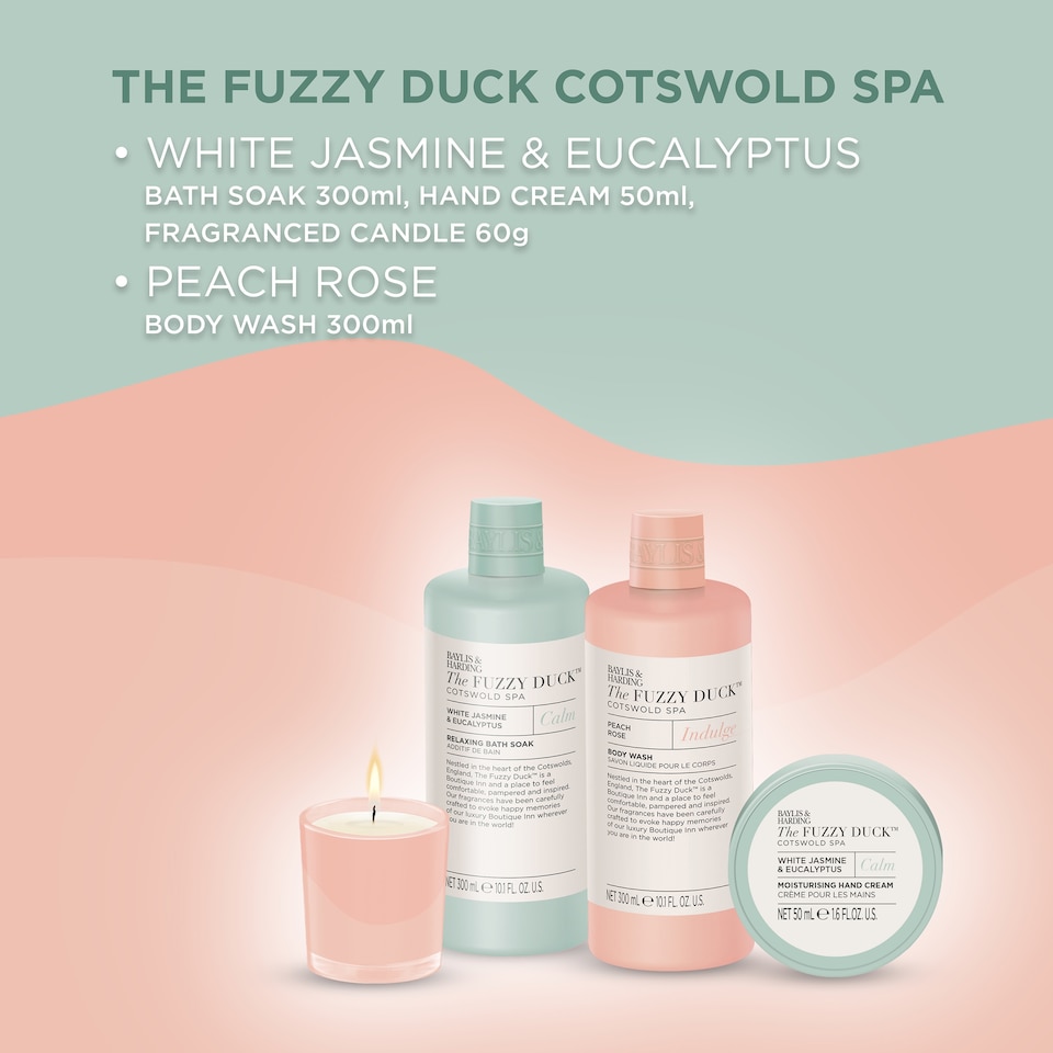 image 1 of Baylis & Harding The Fuzzy Duck Cotswold Spa Luxury Candlelit Bathing Gift Set