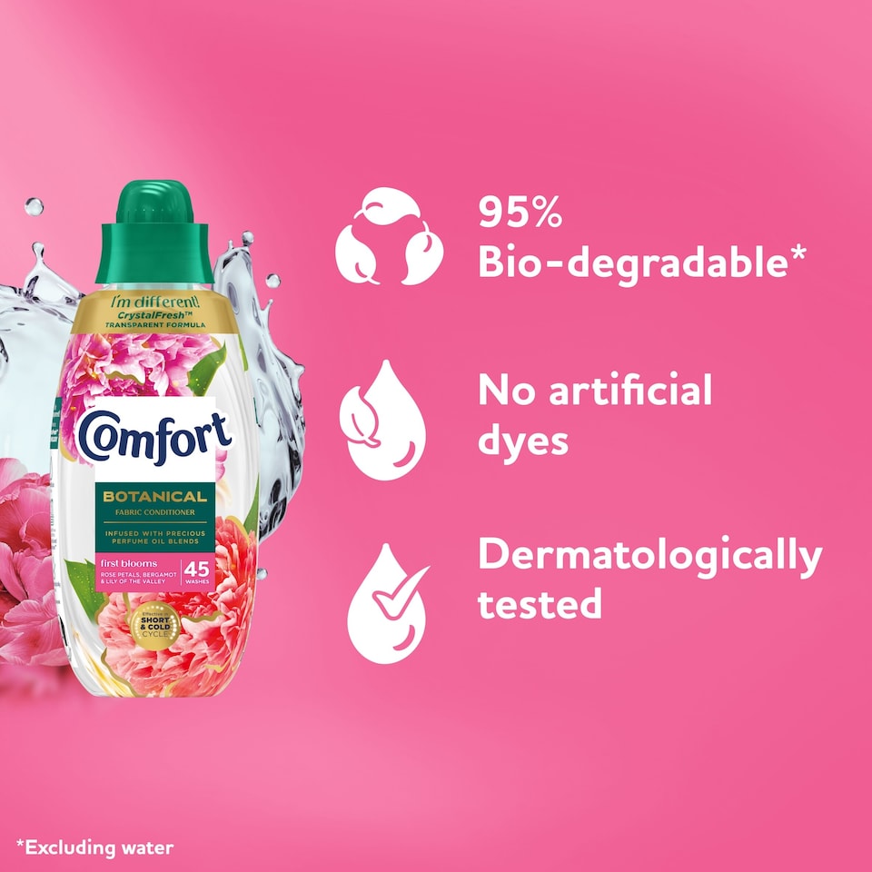 image 1 of Comfort Botanical First Blooms Fabric Conditioner 45 Washes 675ml