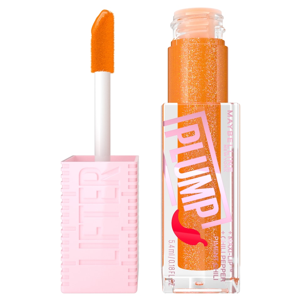 image 1 of Maybelline Lifter Plumping Lip Gloss - Hot Honey 5.4ml