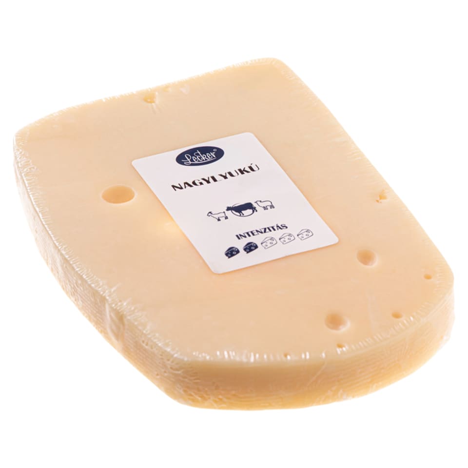 Lecker Semi-Hard, Semi-Fat Cheese with Large Holes