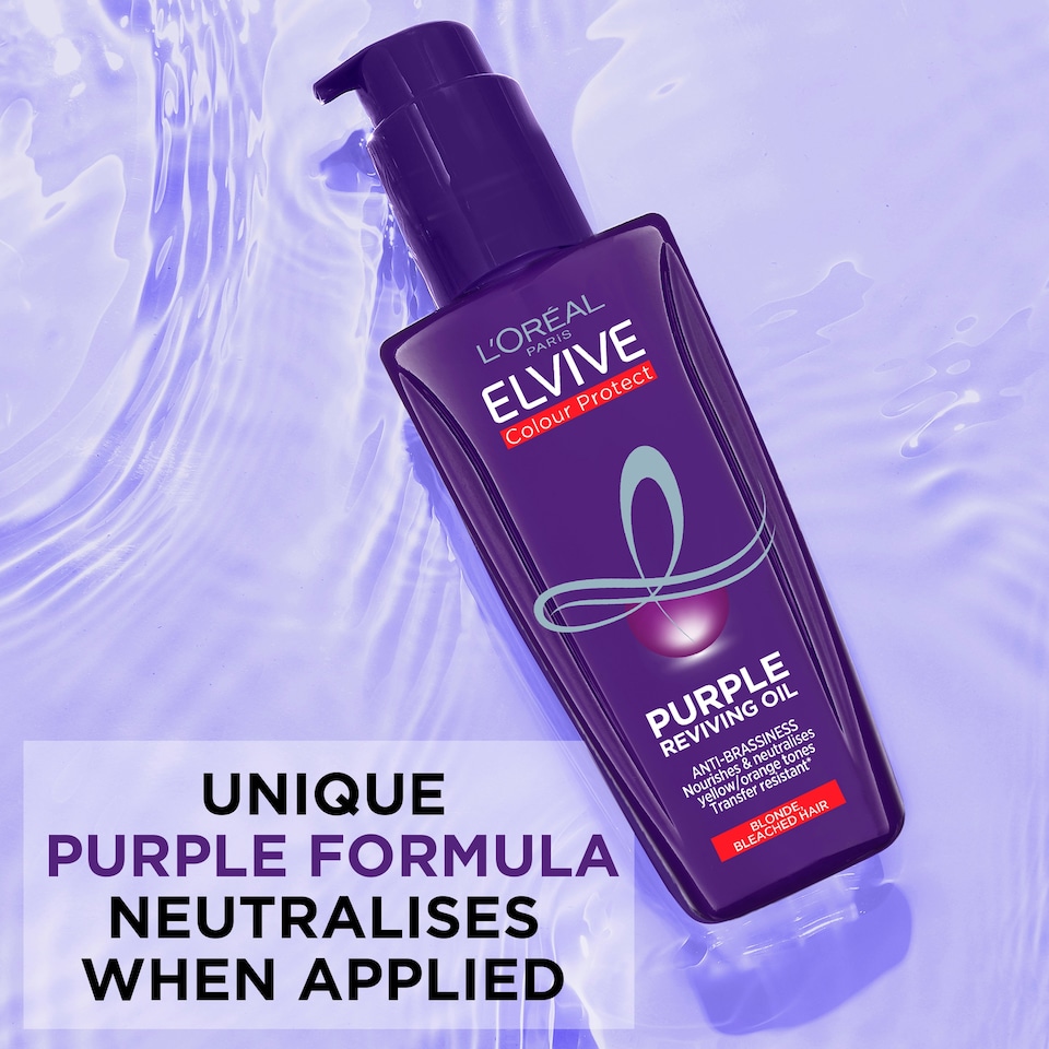 image 1 of L'Oreal Elvive Colour Protect Purple Reviving Oil 100ml