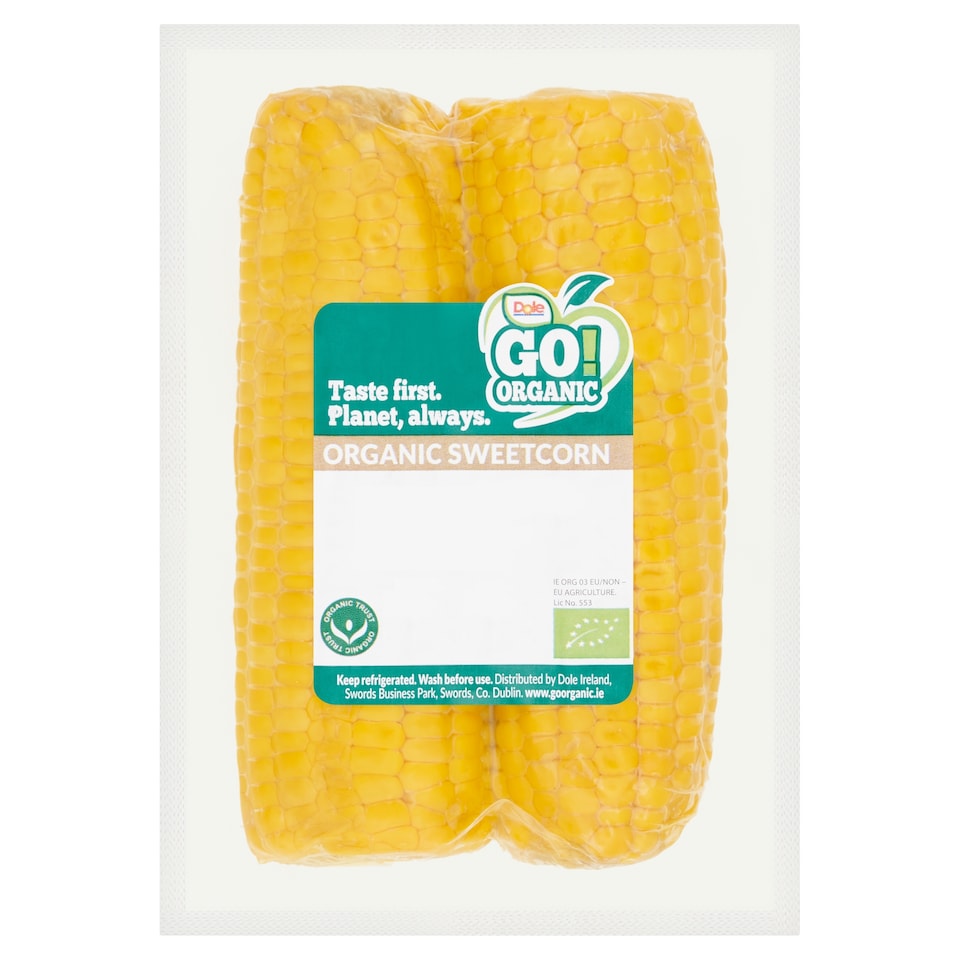 Dole Go Organic Sweetcorn Twin Pack