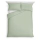 image 1 of Tesco Sage 100% Cotton Oxford Edge Duvet Set Double