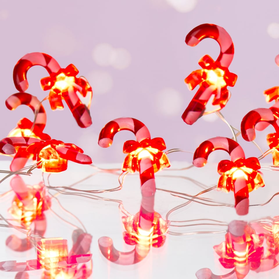 image 1 of Christmas Workshop 20 Micro LED Candy Cane Lights
