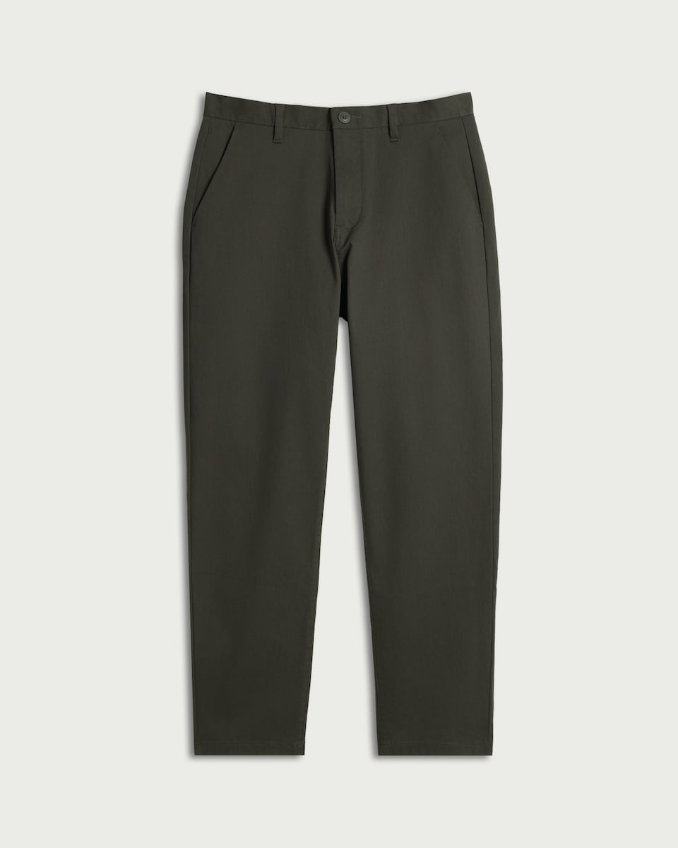 image 1 of F&F Cotton Rich FREEFIT® Chino Trousers in Khaki