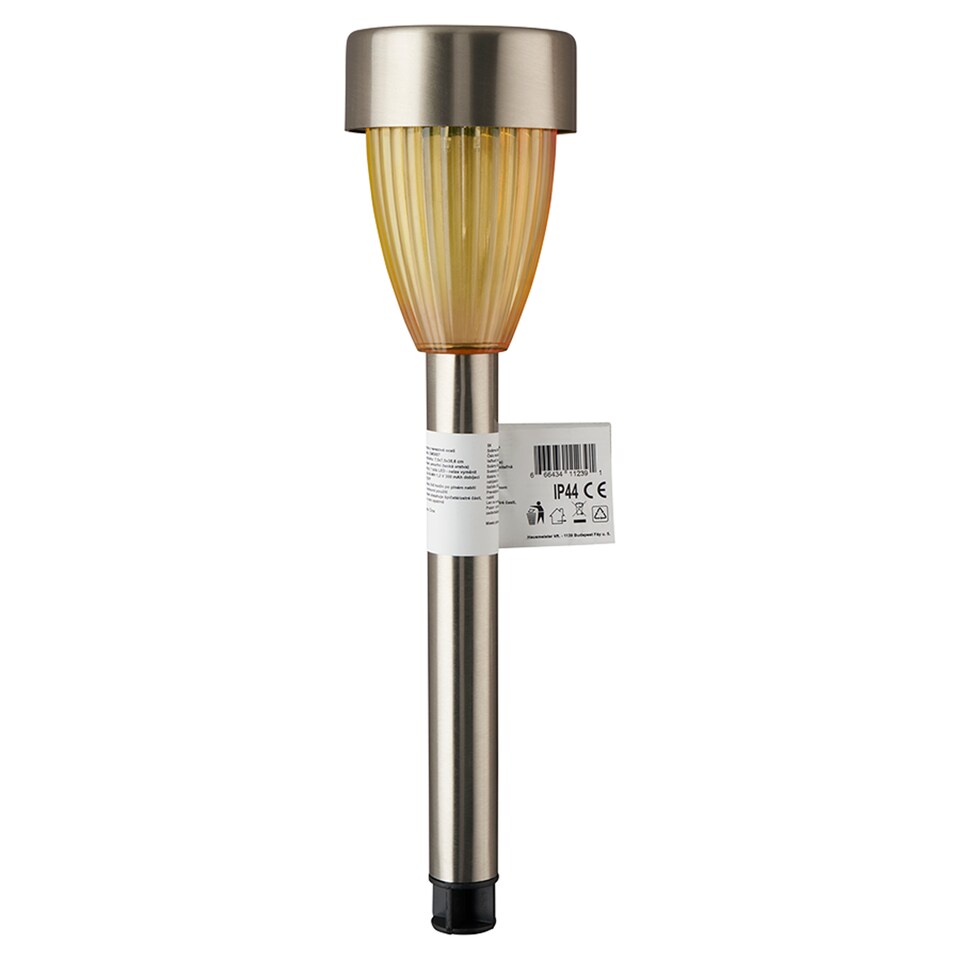 GM3007 solárna lampa z nehrdzavejúcej ocele 7,5 x 7,5 x 38,6 cm