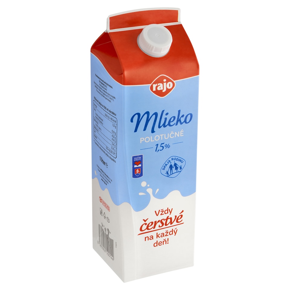 image 1 of Rajo Semi-Skimmed Milk 1.5% 1 L