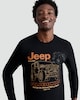 image 1 of Jeep Rubicon Print Pure Cotton Pyjamas in Black
