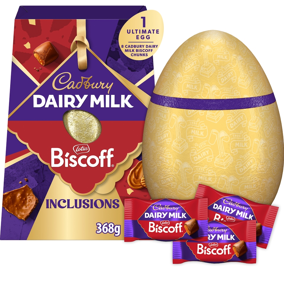 Cadbury Dairy Milk LOTUS Biscoff Shell Egg 368g