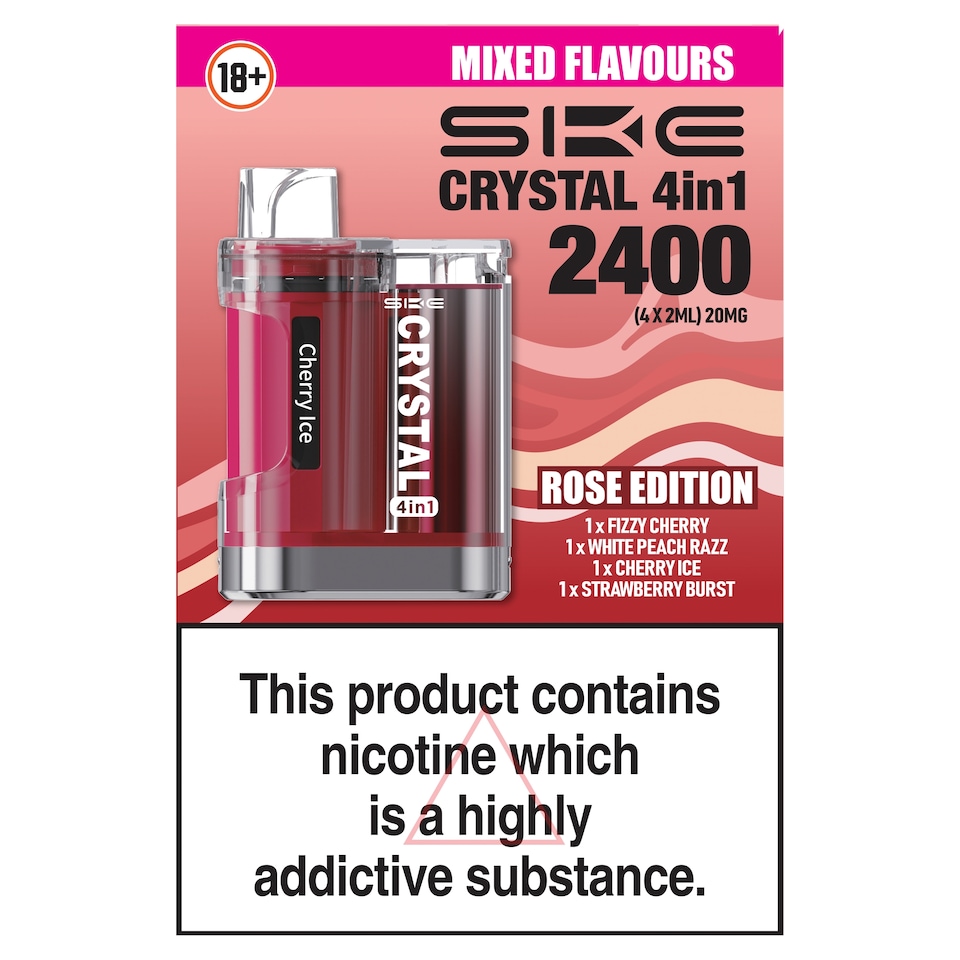 SKE Crystal 4-in-1 Kit - Rose Edition (4x2ml) 20mg