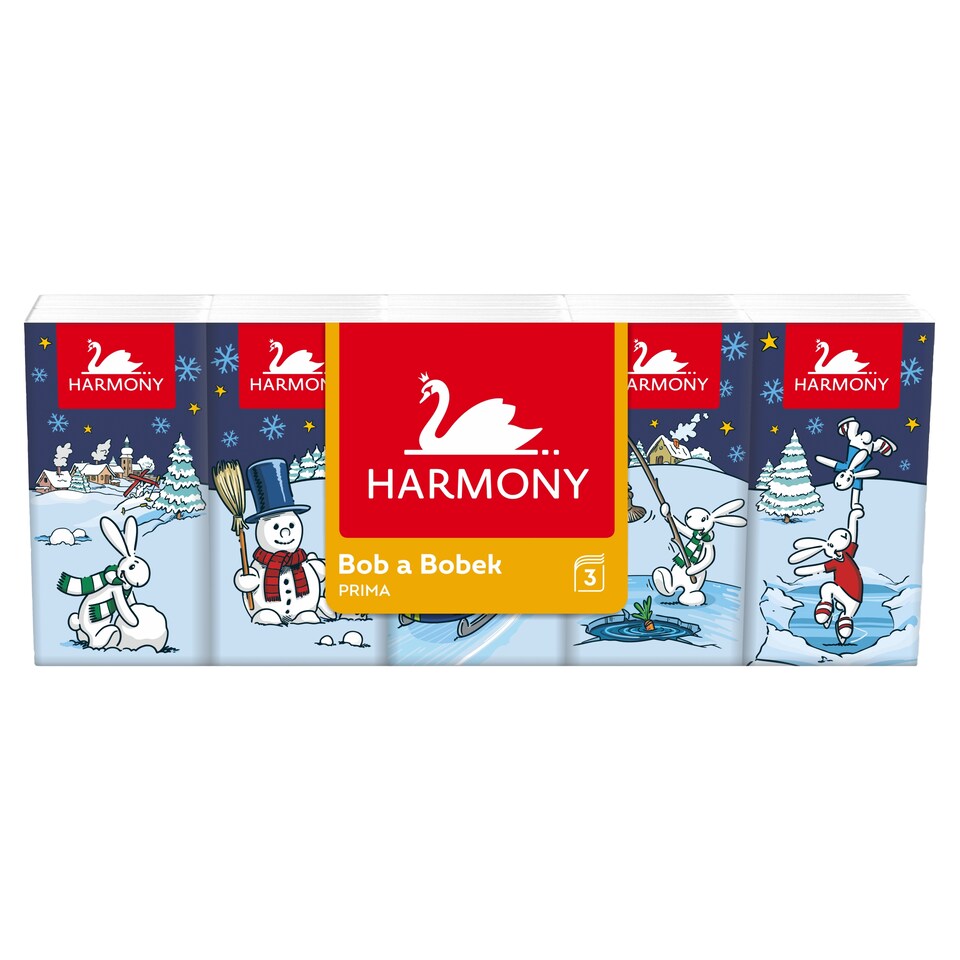 image 1 of Harmony Bob a Bobek Soft Prima Handkerchiefs 3 Ply 10 x 10 pcs