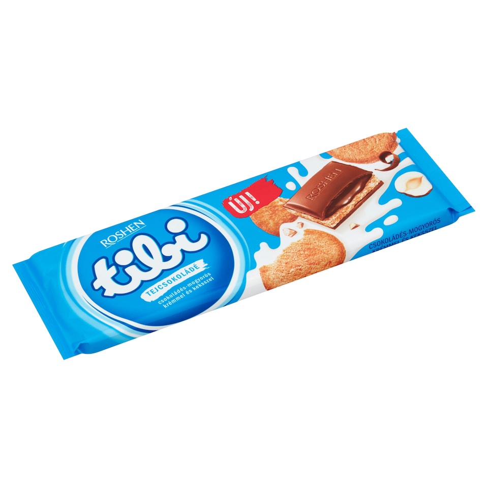 Tibi tejcsokoládé csokoládés-mogyorós krémmel és keksszel 290 g  1. kép