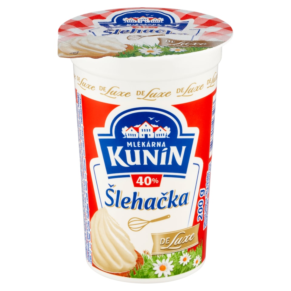 image 1 of Mlékárna Kunín Whipped Cream de Luxe 40% 200g