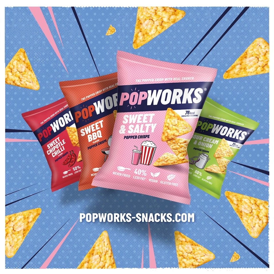 image 1 of Popworks Sweet & Salty Multipack Popped Crisps 5x17g